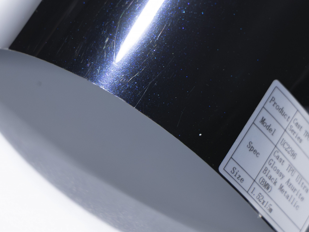 Полиуретановая пленка PPF Colors Glossy Azurite Black Metallic BMW (азурит черный металлик), глянцевая, UC2296, 1,52×15 м