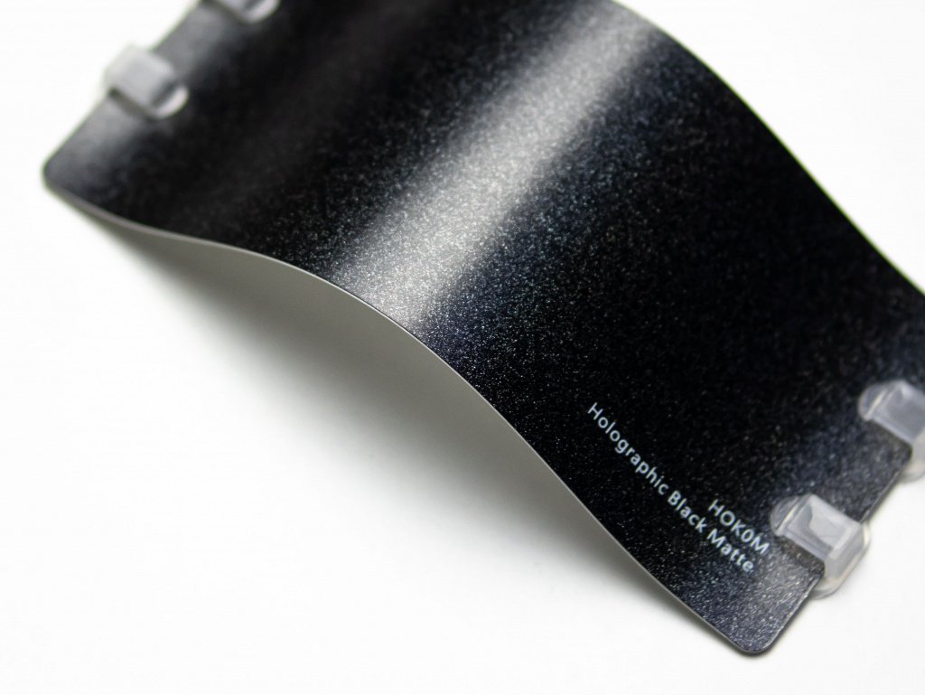 Виниловая плёнка Holographic Black Matte (голографический черный), матовая, HOK0M, 1,52×17,5 м
