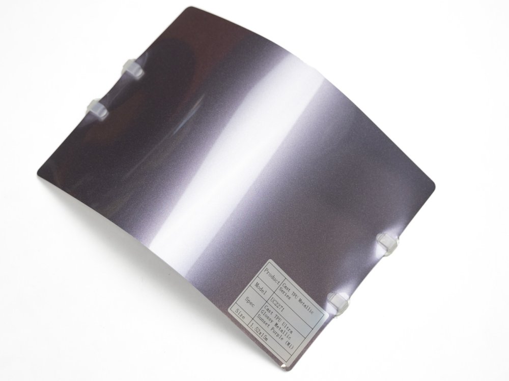 Полиуретановая пленка PPF Colors Glossy Metallic Sunset Purple Mi (пурпурный), глянцевая, UC2271, 1,52×15 м