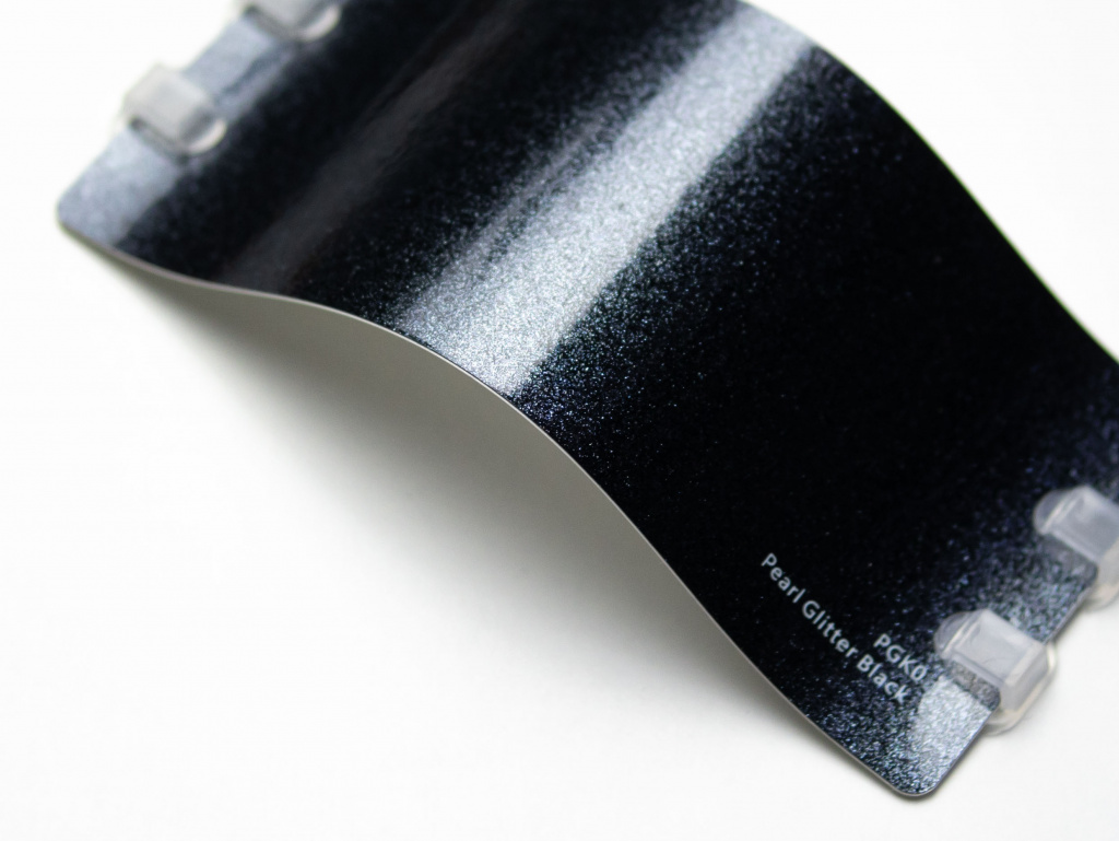 Виниловая плёнка Pearl Glitter Black (жемчужная сверкающая черная), PGK0, 1,52×17,5 м