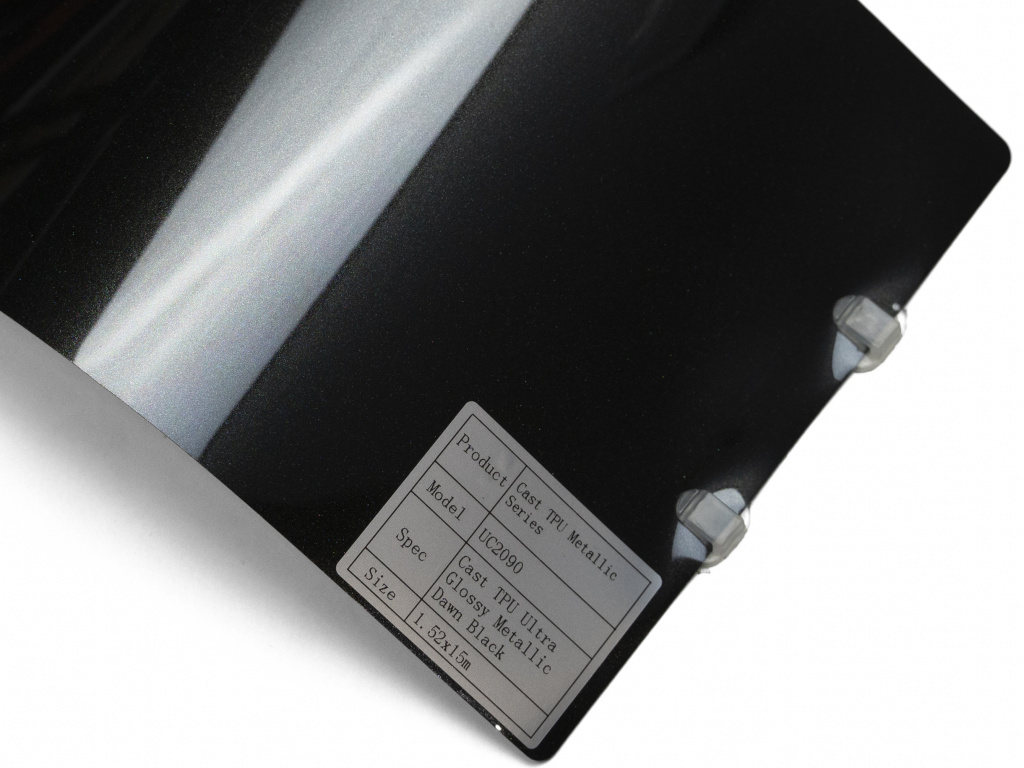Полиуретановая пленка PPF Colors Glossy Metallic Dawn Black (черный рассвет), глянцевая, UC2090, 1,52×15 м