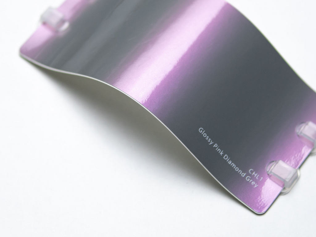 Виниловая плёнка Glossy Pink Diamond Grey (розовый бриллиантовый серый), CHL1, 1,52×17,5 м