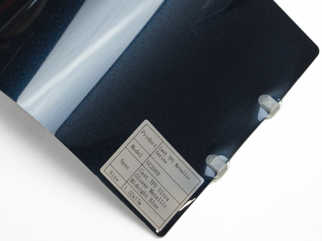 Полиуретановая пленка PPF Colors Glossy Metallic Midnight Blue (темно-синий металлик), глянцевая, UC2069, 1,52×15 м