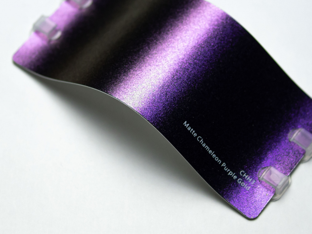 Виниловая плёнка Matte Chameleon Purple Gold (хамелеон пурпурно-золотой), CHH3, 1,52×17,5 м