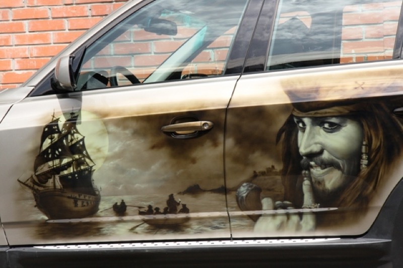 Пираты карибского моря аэрография винилография