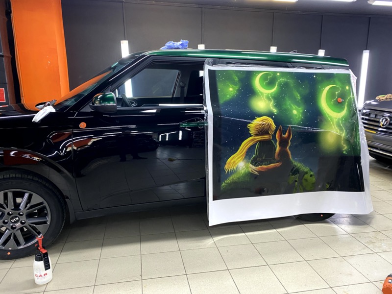 Аэрография пленкой Маленький принц