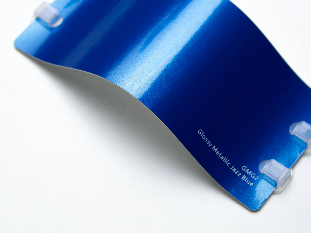 Виниловая плёнка Glossy Metallic Jazz Blue (джазовый синий), глянцевая, GMG2, 1,52×17,5 м