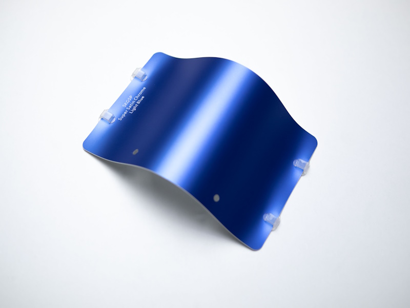 Виниловая плёнка Super Satin Chrome Light Blue (светло-голубой), матовый сатин, SKG5P, 1,52×17,5 м