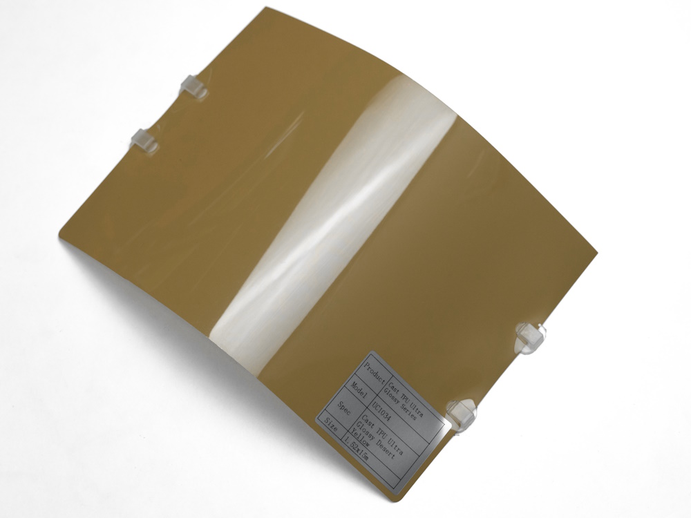 Полиуретановая пленка PPF Colors Glossy Desert Yellow (желтая пустыня), глянцевая, UC1034, 1,52×15 м