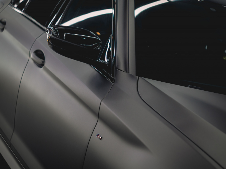 Виниловая плёнка Matte Metallic Dark Brown (темно-коричневый), MEI9, 1,52×17,5 м