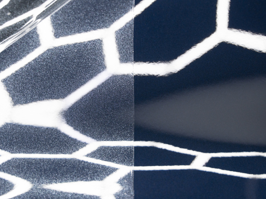 Прозрачная полиуретановая пленка с эффектом металлика, глянцевая, UC0105, 1,52×15 м