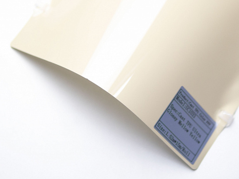 Полиуретановая пленка PPF Colors Yellow melon (слоновая кость), глянцевая, UC1033, 1,52×15 м