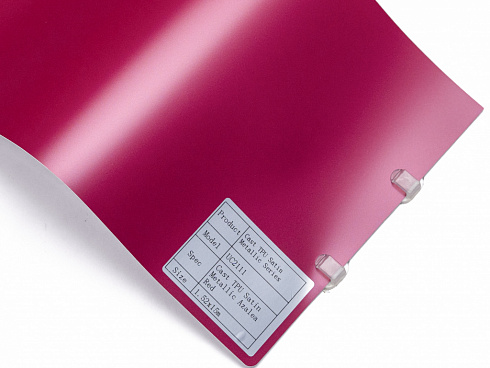 Полиуретановая пленка PPF Colors Satin Metallic Azalea Red (красная азалия), матовая, UC2111, 1,52×15 м