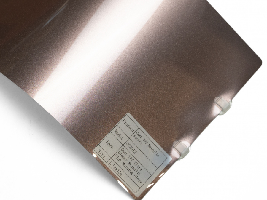 Полиуретановая пленка PPF Colors Glossy Metallic Pink Morning Glory (розовое утреннее сияние), глянцевая, UC2012, 1,52×15 м