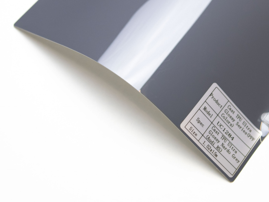 Полиуретановая пленка PPF Colors Glossy Nardo Grey (Нардо Грей серая), глянцевая, UC1284, 1,52×15 м