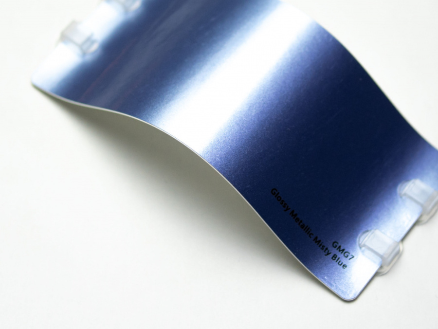 Виниловая плёнка Glossy Metallic Misty Blue (туманный синий), глянцевая, GMG7, 1,52×17,5 м