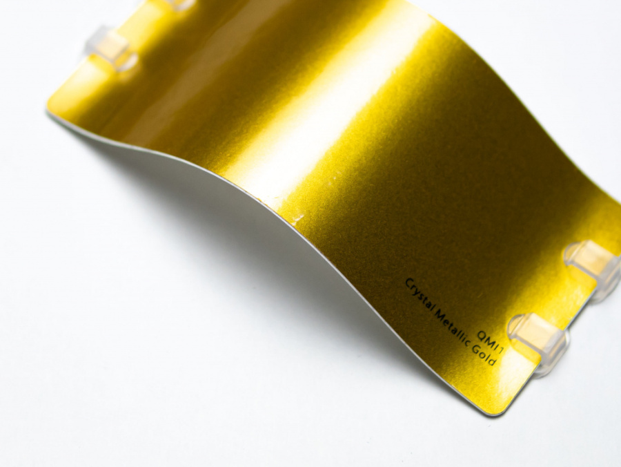 Виниловая плёнка Crystal Metallic Egypt Gold (кристальный металлик египетское золото), QMI1, 1,52×17,5 м