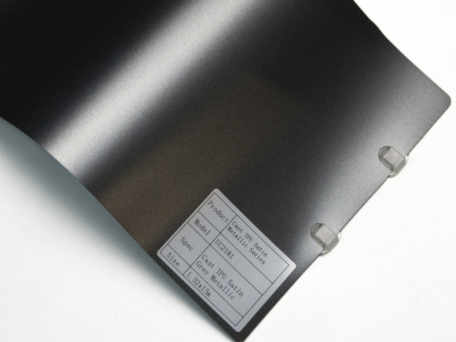 Полиуретановая пленка PPF Colors Satin Grey Metallic (серый металлик сатин), матовая, UC2181, 1,52×15 м