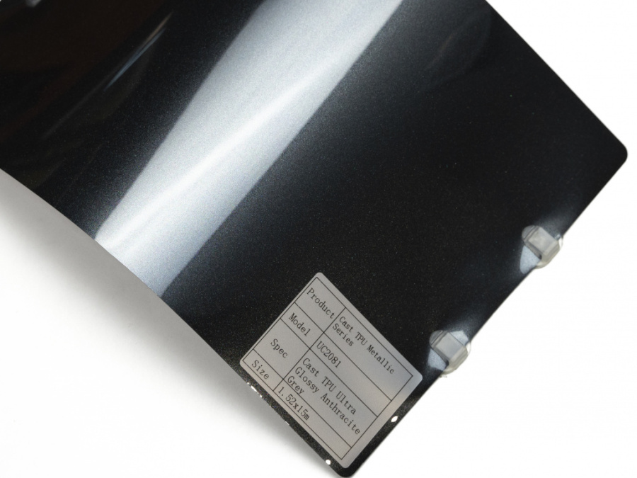 Полиуретановая пленка PPF Colors Glossy Anthracite Grey (антрацитово-серый), глянцевая, UC2081, 1,52×15 м