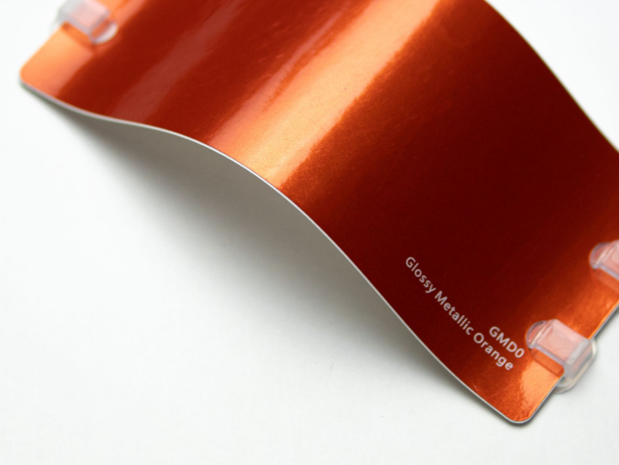 Виниловая плёнка Glossy Metallic Orange (металлический оранжевый), глянцевая, GMD0, 1,52×17,5 м