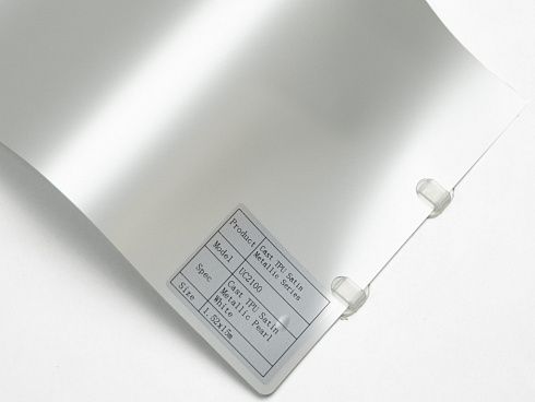 Полиуретановая пленка PPF Colors Satin Metallic Pearl White (атласный сатин), матовая, UC2100, 1,52×15 м