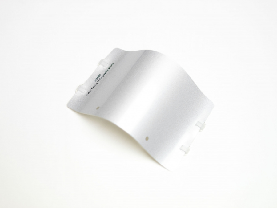 Виниловая плёнка Super Glossy Holographic White (голографический белый), глянцевая, HOA0P, 1,52×17,5 м