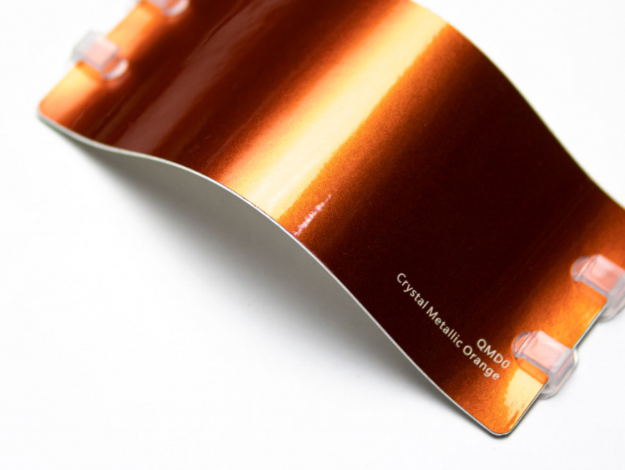 Виниловая плёнка Crystal Metallic Orange (кристальный металлик оранжевый), QMD0, 1,52×17,5 м