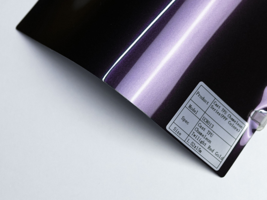 Полиуретановая пленка PPF Colors Twilight Red Gold (хамелеон красно-золотой), глянцевая, UC8013, 1,52×15 м