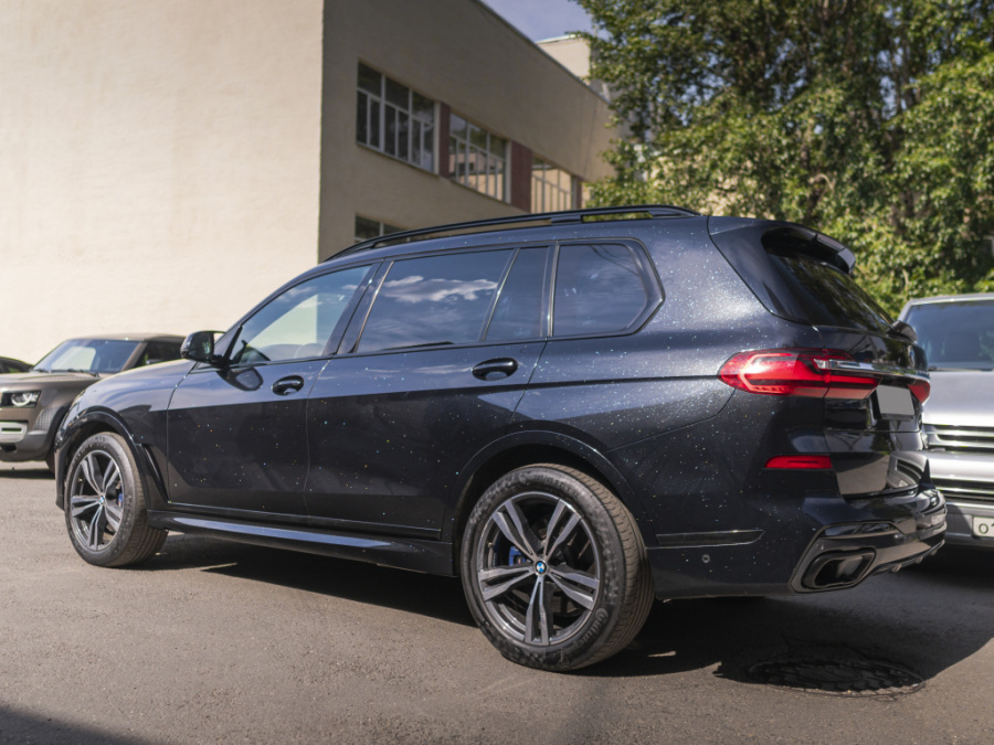 Прозрачная полиуретановая пленка с эффектом металлика, глянцевая, UC0105, 1,52×15 м