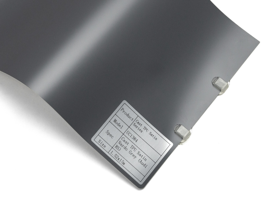 Полиуретановая пленка PPF Colors Satin Nardo Grey Audi RS (нардо-грей серая), сатин, UC1384, 1,52×15 м